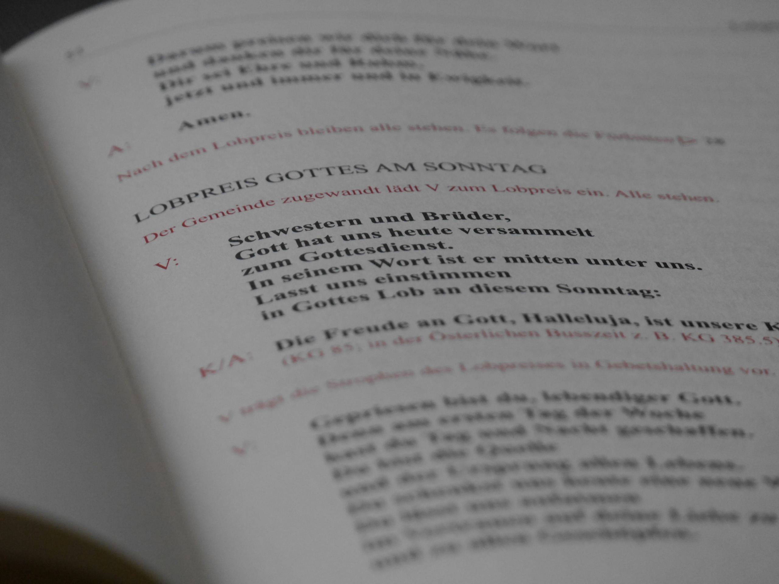 Der «Tisch des Wortes»