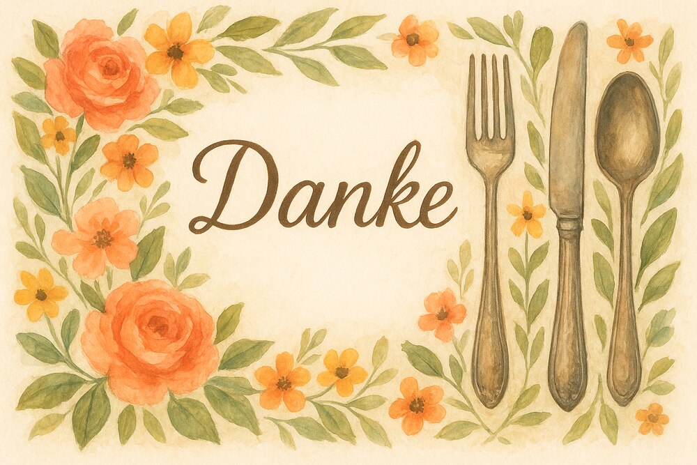 Voranzeige-
Dankesessen