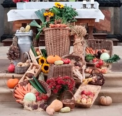 Erntedankgottesdienst in der Kirche Hornussen