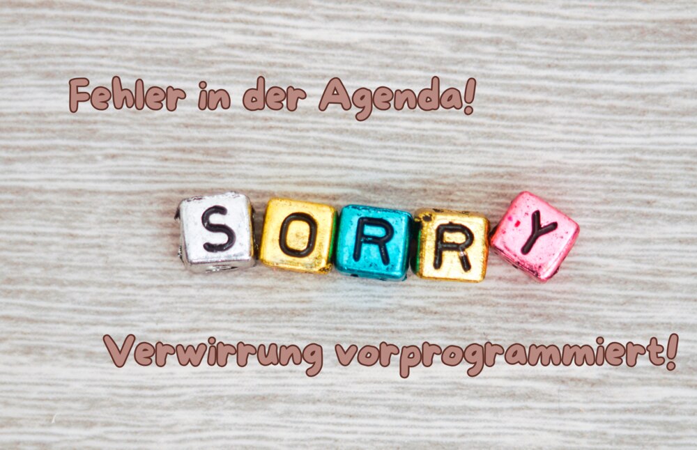 Fehler in der Agenda