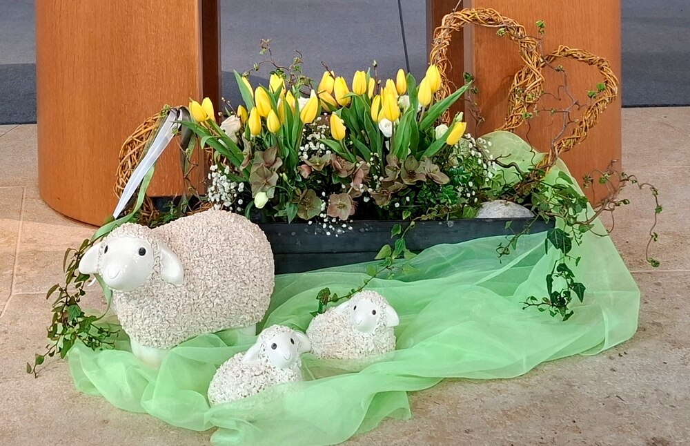 Blumen für die Kirche