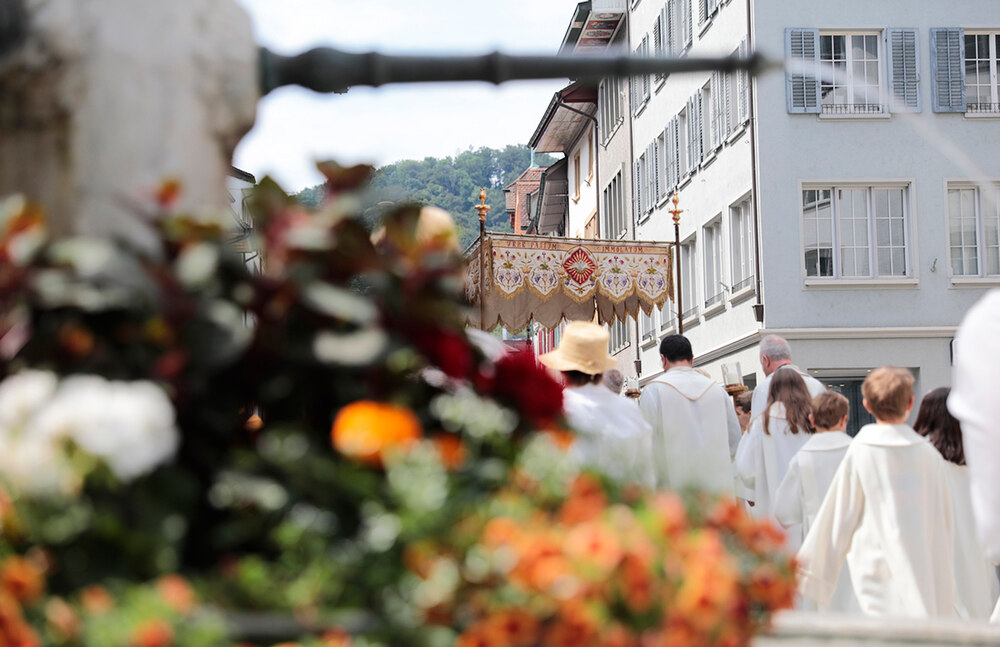 Fronleichnamsfeier  in Baden