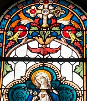 Glasfenster in der Kapelle Freienwil
