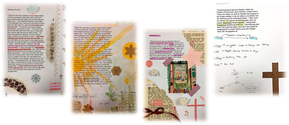 Kreativität trifft Glauben
Bible Art Journaling