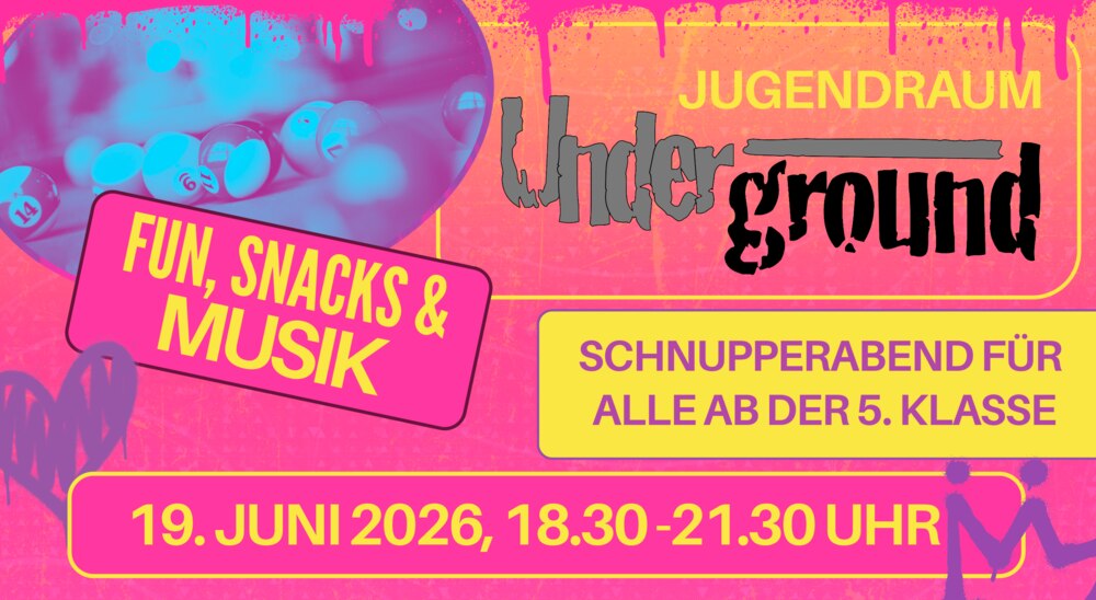 Schnupperabend Jugendraum Underground