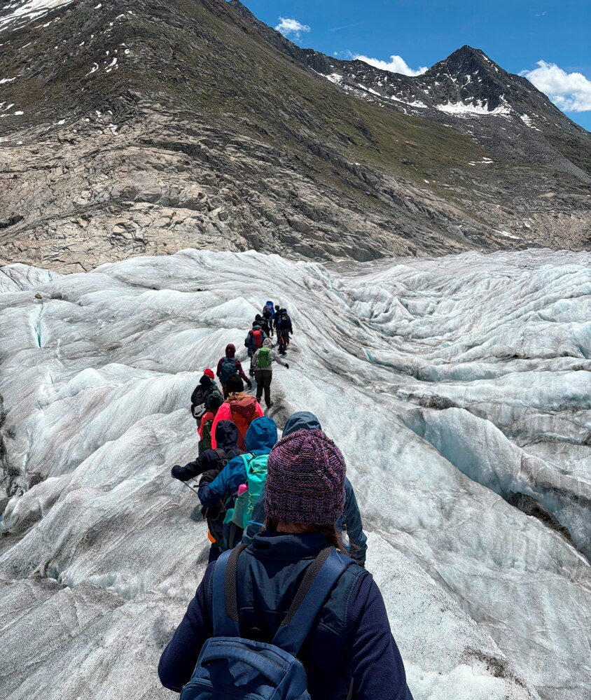 Klimawandel hautnah erlebt: Zwei Tage auf dem Aletschgletscher