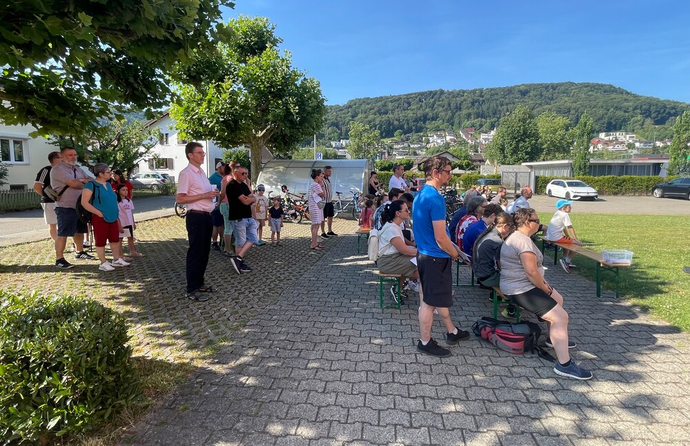 Openair-Familienfeier mit Velosegnung in Stein