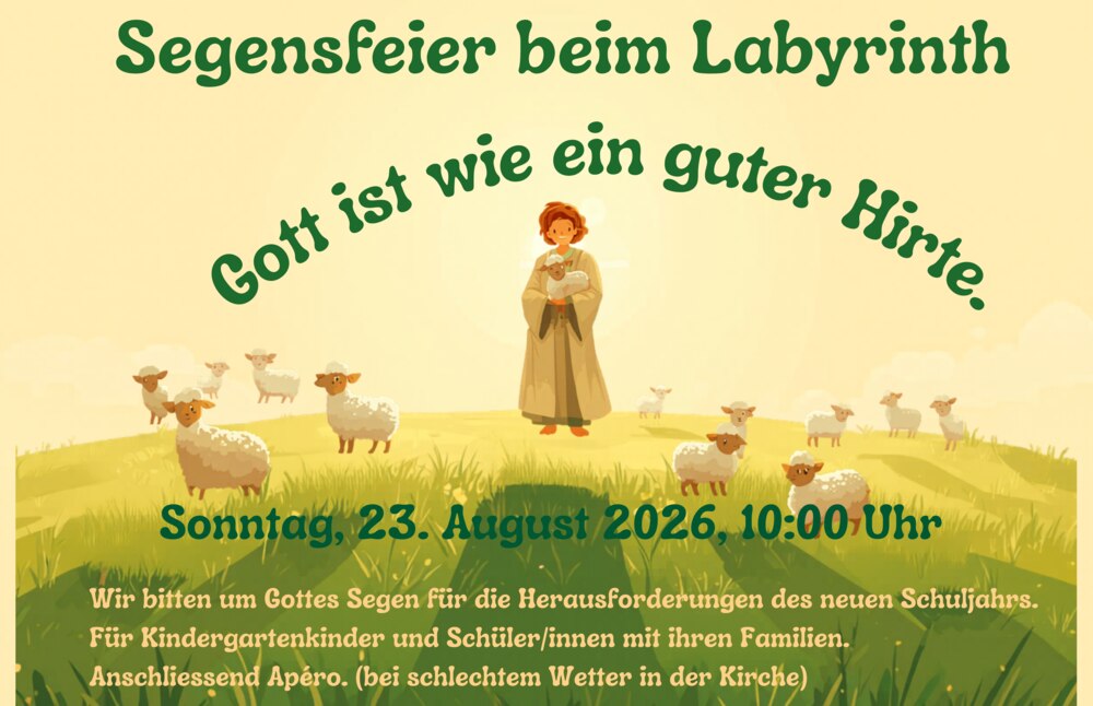 Segensfeier
beim Labyrinth