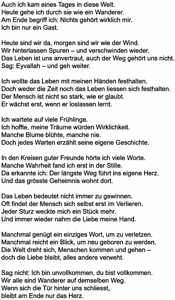 Wie ein Gast
