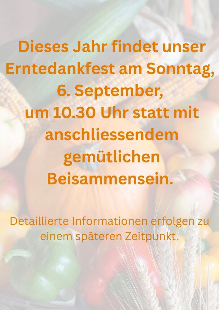 Erntedank der Pfarrei