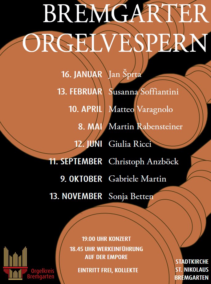 Bremgarter Orgelvesper