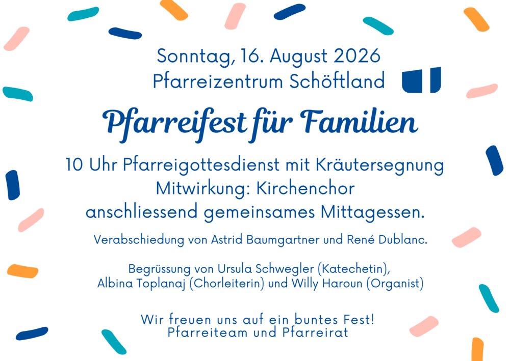 Pfarreifest für Familien
