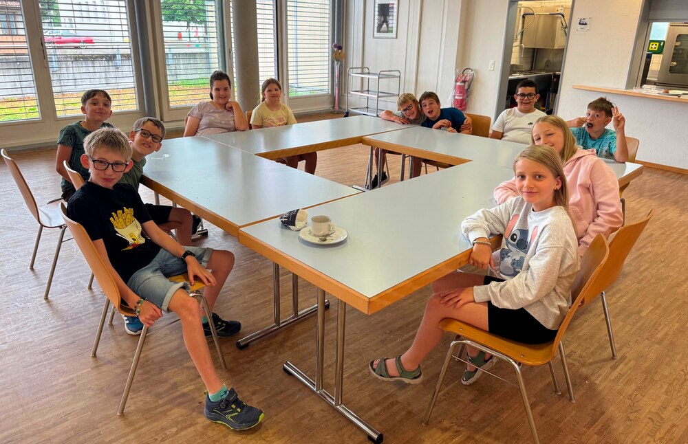 Gemeinsamer Abschluss der 4. Klasse Religionsunterricht Leuggern
