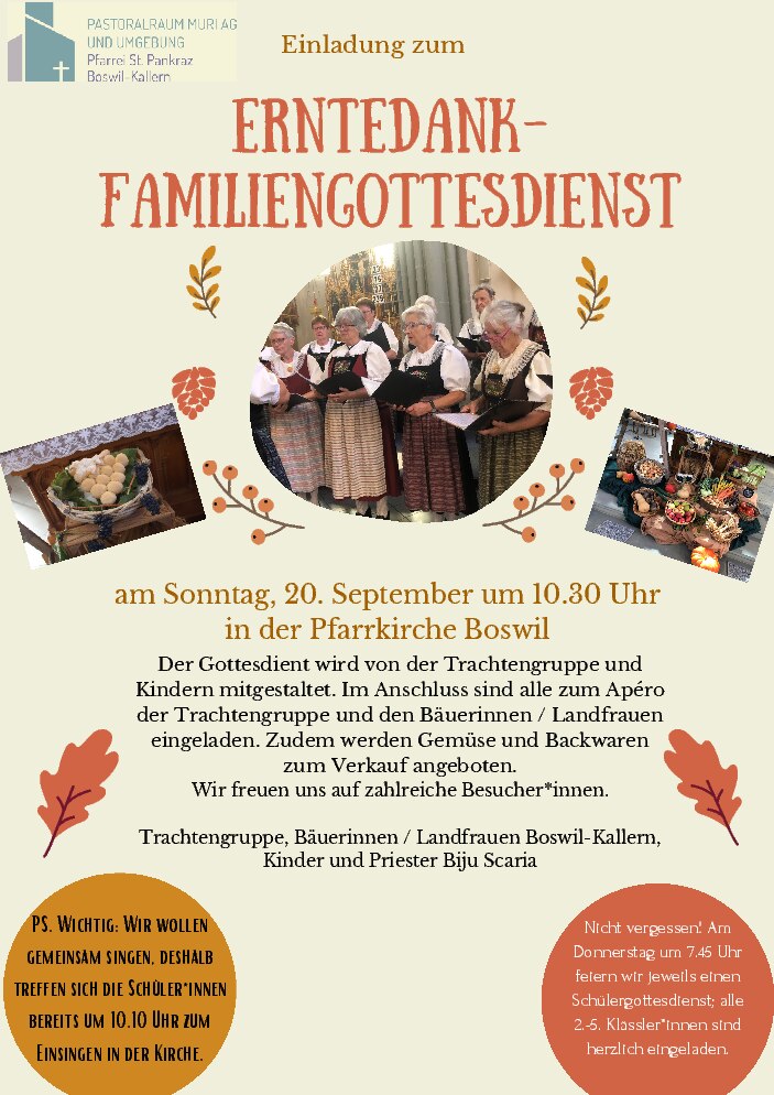 Erntedank-Gottesdienst