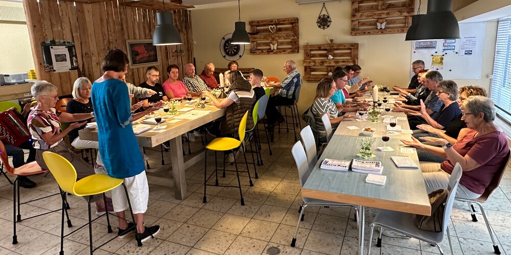 Mit Brot und Wein