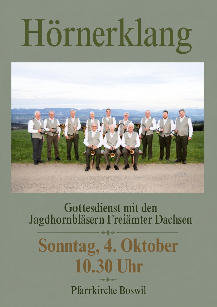 Gottesdienst mit den Freiämterdachsen