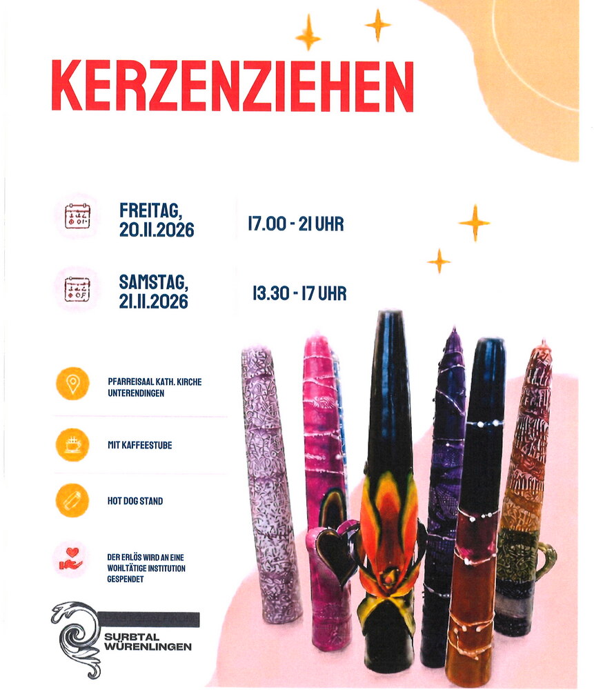 Save the Date:
Kerzenziehen 2027
