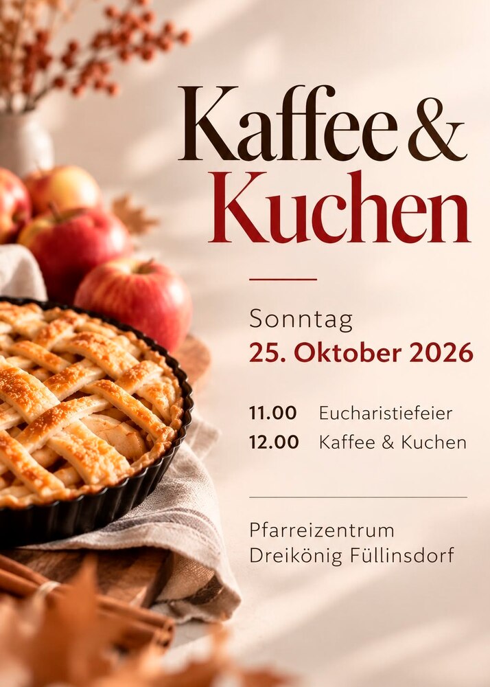 Beisammensein bei Kaffee und Kuchen
